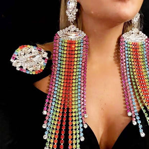 Gorgeous Colorful Crystal Earrings