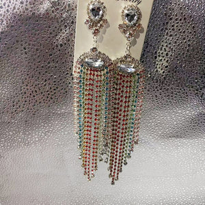 Gorgeous Colorful Crystal Earrings